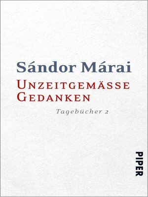 cover image of Unzeitgemäße Gedanken